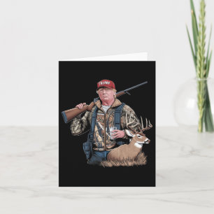 Trump Jagd auf Hirsch (vorne und hinten) macht Jag Karte