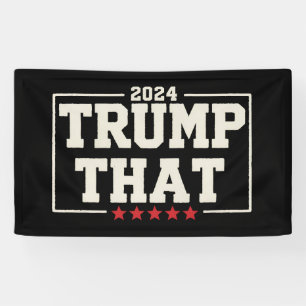 Trump jenes 2024 47. US-Präsident Vintag Banner