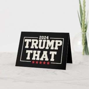 Trump jenes 2024 47. US-Präsident Vintag Dankeskarte