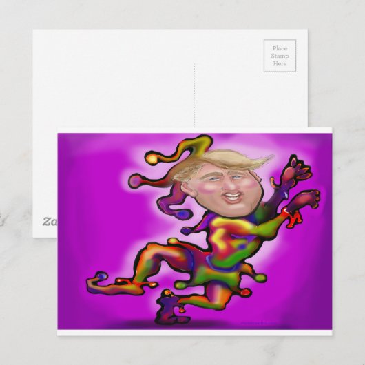 Trump Jester Postkarte (Vorne/Hinten)