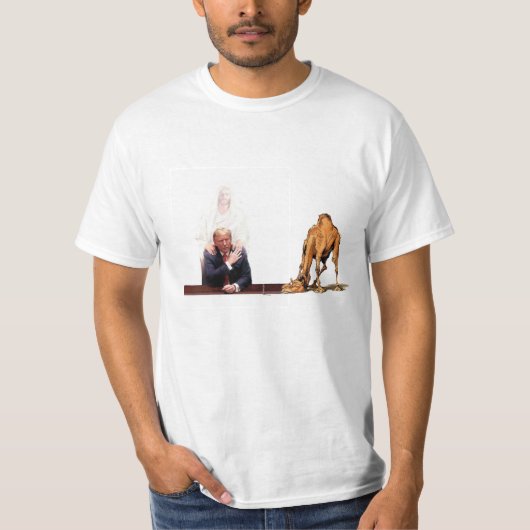 Trump Jesus Camel Needle T-Shirt (Vorderseite)