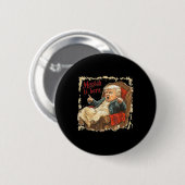 Trump Jesus Christ Ugly Weihnachten Button (Vorne & Hinten)