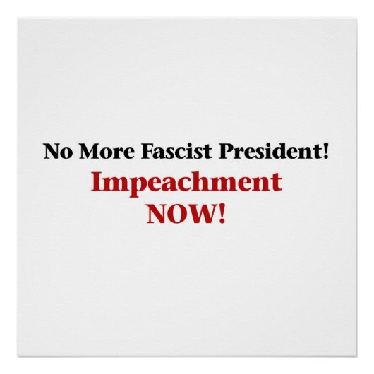 Trump jetzt implizieren poster (Vorderseite)