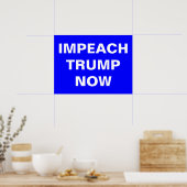 Trump jetzt implizieren poster (Küche)