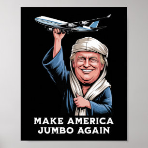Trump Jumbo Jet Adventure für Luftfahrtenthusiaste Poster
