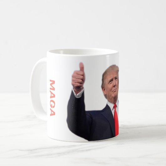 TRUMP-KAFFEE-TASSE KAFFEETASSE (Vorderseite Links)
