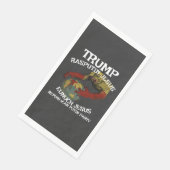 Trump Kaiser Bill Deutscher Diktator Faschist Zar Serviette (Ecke)