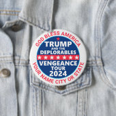 Trump-Kampagne 2024 zur Bekämpfung von Rache Tour  Button (Beispiel)