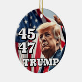 Trump-Kampagne Keramik Ornament (Rechts)