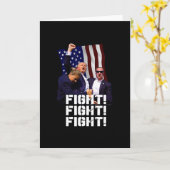 Trump Kampf Kampf Kampf 1 Karte (Gelbe Blume)