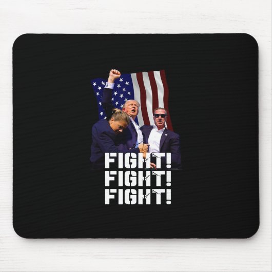 Trump Kämpf Kämpf Kämpf 1  Mousepad (Vorne)