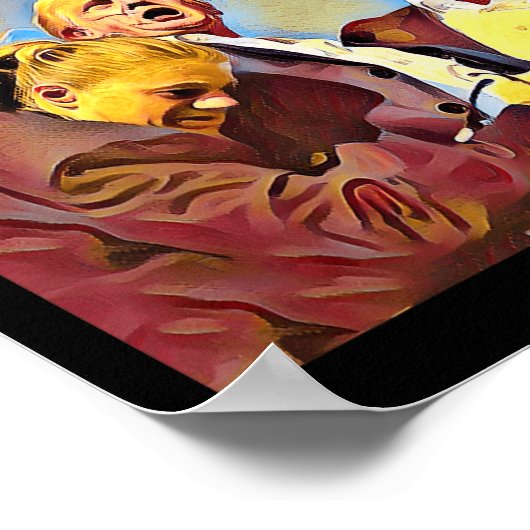 Trump-Kampf Poster (Ecke)