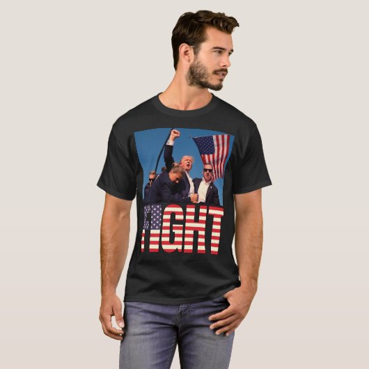 Trump-Kampf T-Shirt (Vorne ganz)