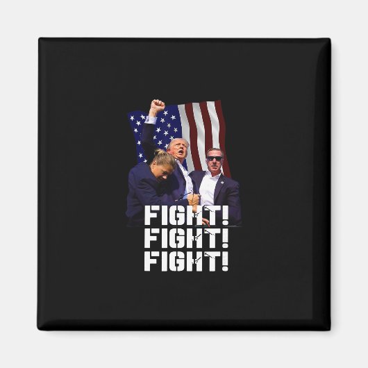 Trump Kämpfe Kämpfe Kämpfe 1  Magnet (Vorne)