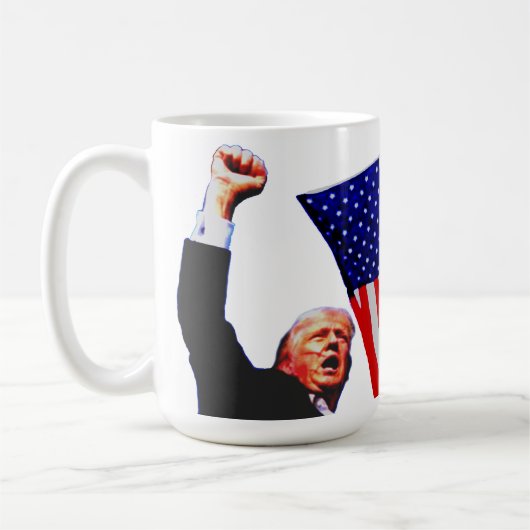 Trump KÄMPFE Tasse (Links)