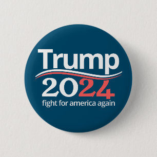 Trump kämpft für Amerika - Trump Vance 2024 Button