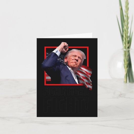 Trump kämpft gegen Kampf Karte (Vorderseite)