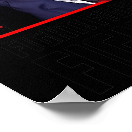 Trump kämpft gegen Kampf Poster (Ecke)