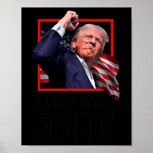 Trump kämpft gegen Kampf Poster