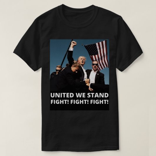 Trump kämpft gegen Kampf T-Shirt (Design vorne)