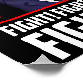 Trump kämpft gegen Kämpfer Unterstützer Amerikaner Poster (Ecke)