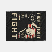 Trump kämpft im Jahr 1776 gegen die Volksflagge Fleecedecke (Vorderseite (Horizontal))