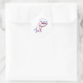 Trump kämpft Sticker (Tasche)