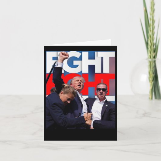 Trump kämpft untauglich für Amerika 1 Karte (Vorderseite)