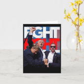 Trump kämpft untauglich für Amerika 1 Karte (Gelbe Blume)