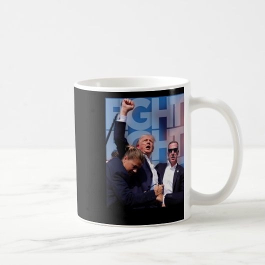 Trump kämpft untauglich für Amerika 4 Kaffeetasse (Rechts)