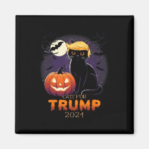 Trump-Katze-Shirts Schwarze Katze Halloween-Kostüm Magnet