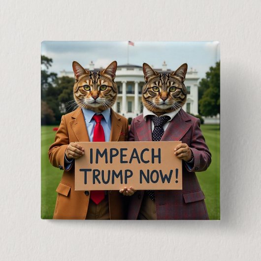 Trump-Katzenknopf einblenden Button (Vorderseite)