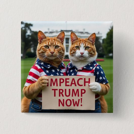Trump-Katzenknopf einblenden Button (Vorderseite)