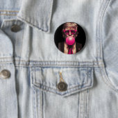 Trump Kaugummi Lustig Button (Beispiel)