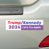 Trump & Kennedy 2024 Autoaufkleber für Wahlen (Auf Auto)
