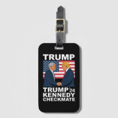 Trump Kennedy Checkmate 2024 Wahl Trump Kennedy Gepäckanhänger (Vorderseite Vertikal)