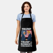 Trump Kennedy Checkmate 2024 Wahl Trump Kennedy Schürze (Getragen)