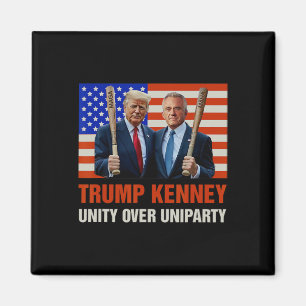 Trump Kennedy Einheit gegen Uniparty 2025 Lustige Magnet