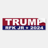 TRUMP KENNEDY RFK JR AUTOAUFKLEBER (Vorne)