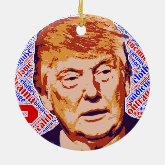 Trump Keramik Ornament (Hinten)