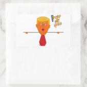 Trump Kilroy Light Rechteckiger Aufkleber (Tasche)