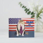 Trump Kitty Postkarte (Stehend Vorderseite)