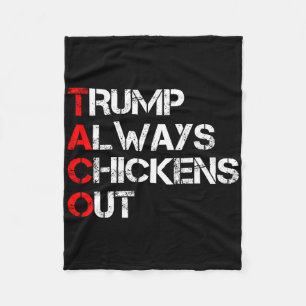 Trump kneift immer beim Taco-Handel Lustiges Meme  Fleecedecke