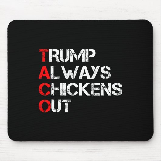 Trump kneift immer beim Taco-Handel Lustiges Meme  Mousepad (Vorne)