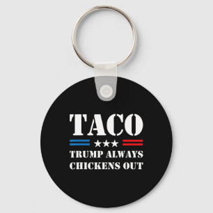 Trump kneift immer beim Taco-Handel Lustiges Meme  Schlüsselanhänger