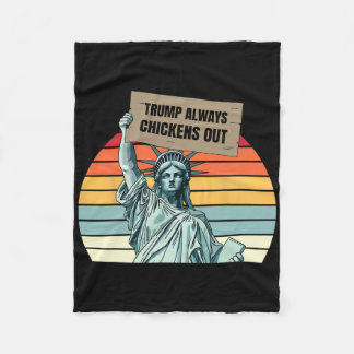 Trump kneift immer Funny Trump Fleecedecke