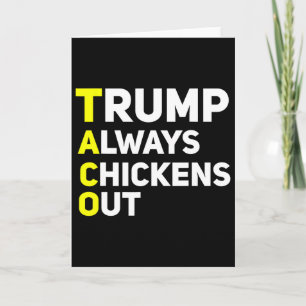Trump kneift immer Funny Trump Tariff Witz Karte