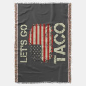 Trump kneift immer Let's Go Taco Decke (Vorderseite Vertikal)