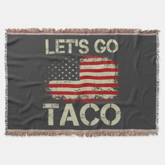 Trump kneift immer Let's Go Taco Decke (Vorderseite)