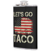 Trump kneift immer Let's Go Taco Flachmann (Links)